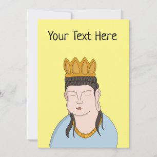 Custom Your Text Buddha Holiday Card