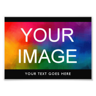 Custom Your Text Family Event Party Wedding Photo Print