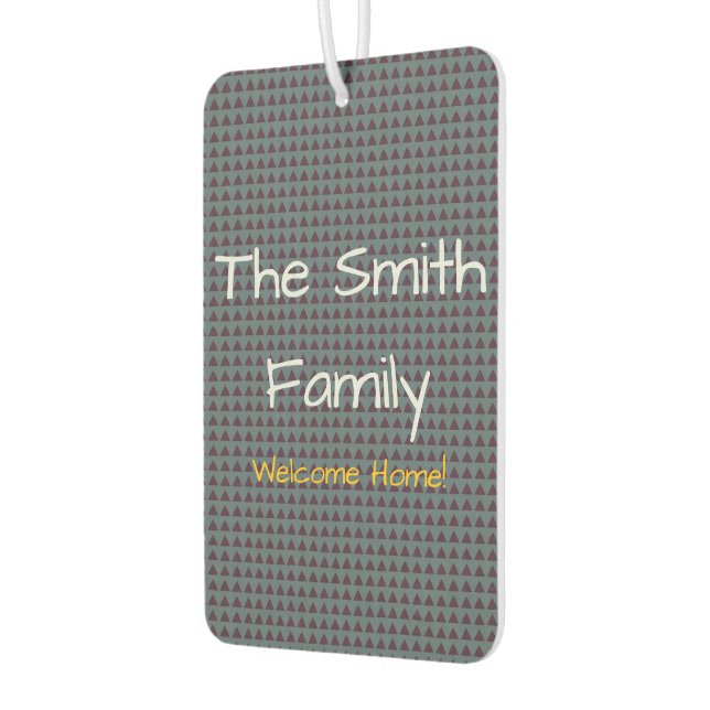 Custom Your Text Here and Logo Personalized Car Air Freshener (Left)