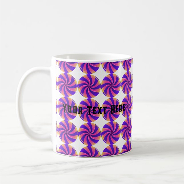 Custom Your Text Here Sweet Candy Image Classic Coffee Mug (Left)