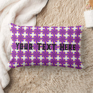 Custom Your Text Here Sweet Candy Image Lumbar Cushion