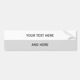 Custom your text, image & background colour bumper sticker