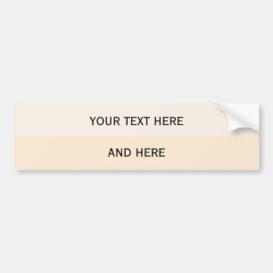 Custom your text, image & background colour bumper sticker