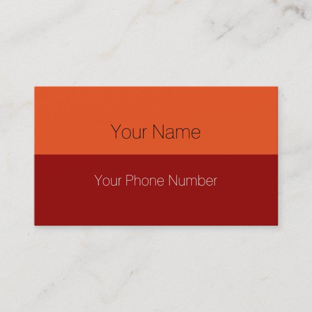 Custom your text, image & background colour business card (Front)