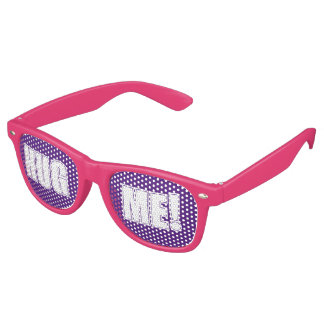 Custom your text, image & background colour retro sunglasses