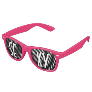 Custom your text, image & background colour retro sunglasses