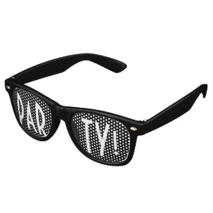 Custom your text, image & background colour retro sunglasses