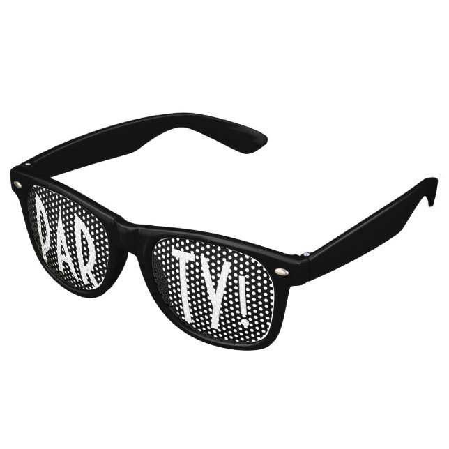 Custom your text, image & background colour retro sunglasses (Angled)