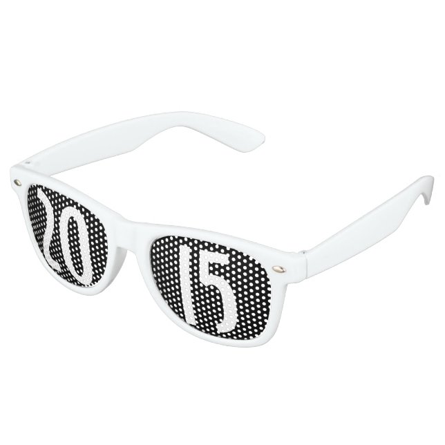 Custom your text, image & background colour retro sunglasses (Angled)
