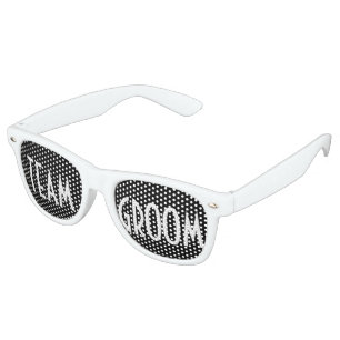 Custom your text, image & background colour retro sunglasses