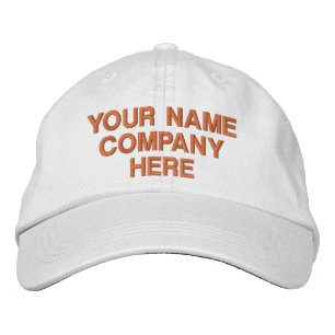 Custom Your Text Name and Colours Embroidered Hat