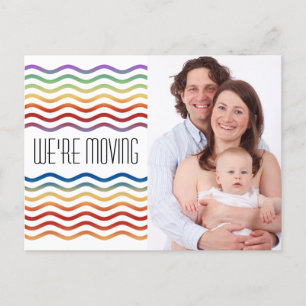 Custom your text, sign, image & background announcement postcard