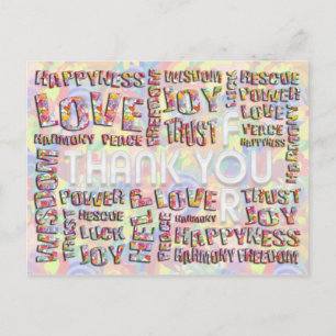 Custom your text, sign, image & background postcard