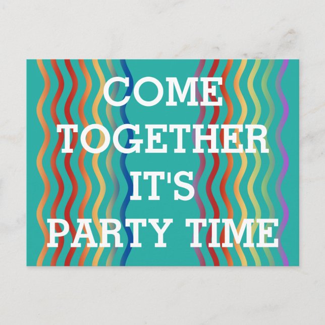 Custom your text, sign, image & background postcard (Front)