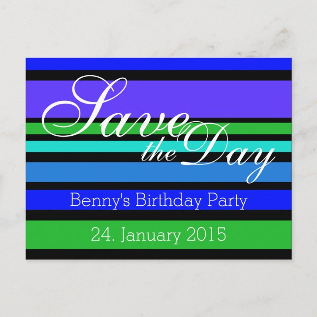 Custom your text, sign, image & background postcard (Front)