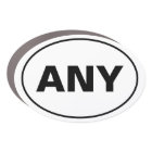 Custom Your Town or City Euro Oval