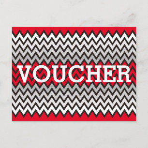 Custom your voucher with text, sign, image & back postcard