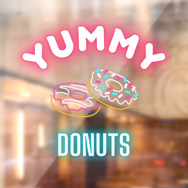 Custom Yummy Sprinkle Doughnuts Faux Neon Lights  (Sheet 2)