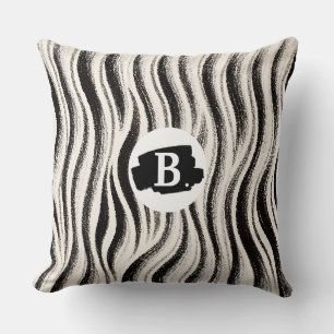 Custom Zebra Stripe Throw Pillow – Personalised