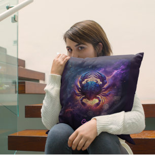 Custom Zodiac Cancer Horoscope Fantasy Sun Sign Th Cushion
