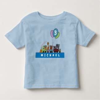 Customazible Toddler Birthday T-shirt little train