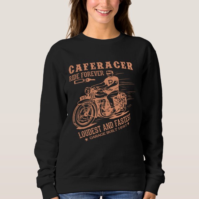 Custombike Custom Bikes Bike Motorcycles Oldschool Sweatshirt (Front)
