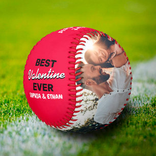 Custome Best Valentine Ever Valentine's Day Couple Baseball