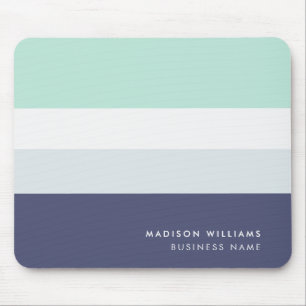 Custome Colorblock Horizontal Stripe Monogram Mous Mouse Pad