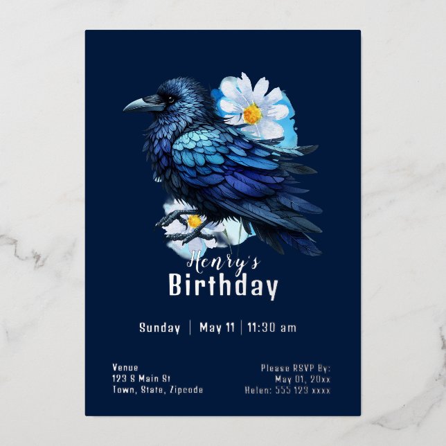 Custome Crow Birthday (Front)