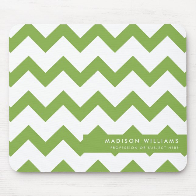 Custome Minimal Modern Zigzag Mouse Pad (Front)