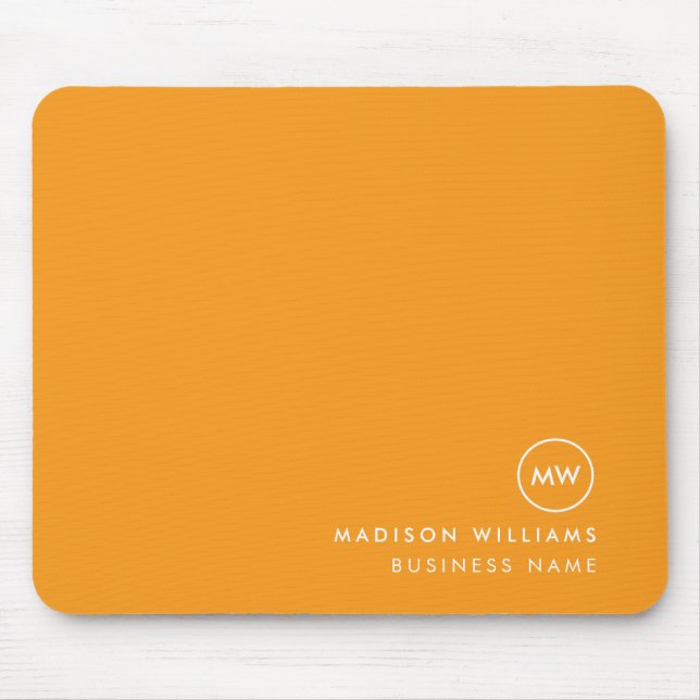Custome Minimal Monogram Mouse Pad (Front)