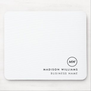 Custome Minimal Monogram Mouse Pad