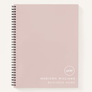 Custome Minimal Monogram Notebook