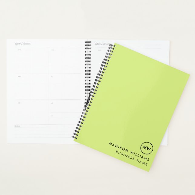 Custome Minimal Monogram Planner (Display)