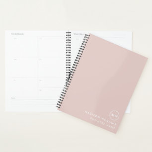 Custome Minimal Monogram Planner