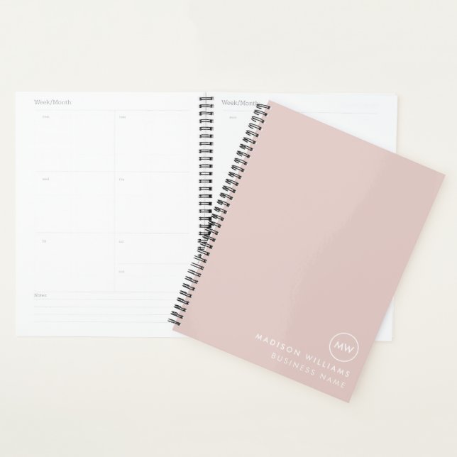 Custome Minimal Monogram Planner (Display)