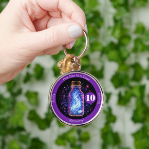 Custome Mystical Recovery Milestone Gift  Key Ring