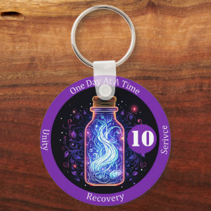 Custome Mystical Recovery Milestone Gift Key Ring