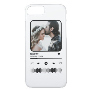 Custome Photo Song Playlist Couple Valentine's Day iPhone 8/7 Case