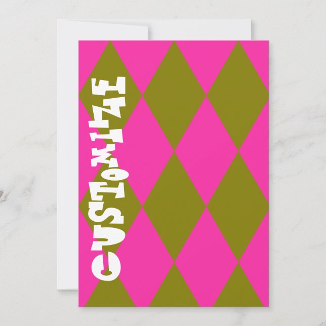 Customeazable jester Invitation (Front)