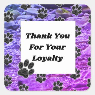 Customer Appreciation Animal Caregiver Thank You Square Sticker