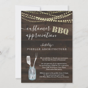 Customer Appreciation Business BBQ Party Invitation