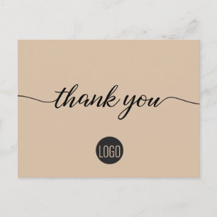 Customer Appreciation Business template earth tone Postcard