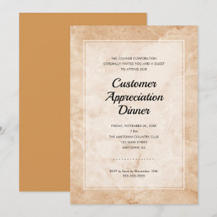 Customer Appreciation Dinner Business Corporate Invitation