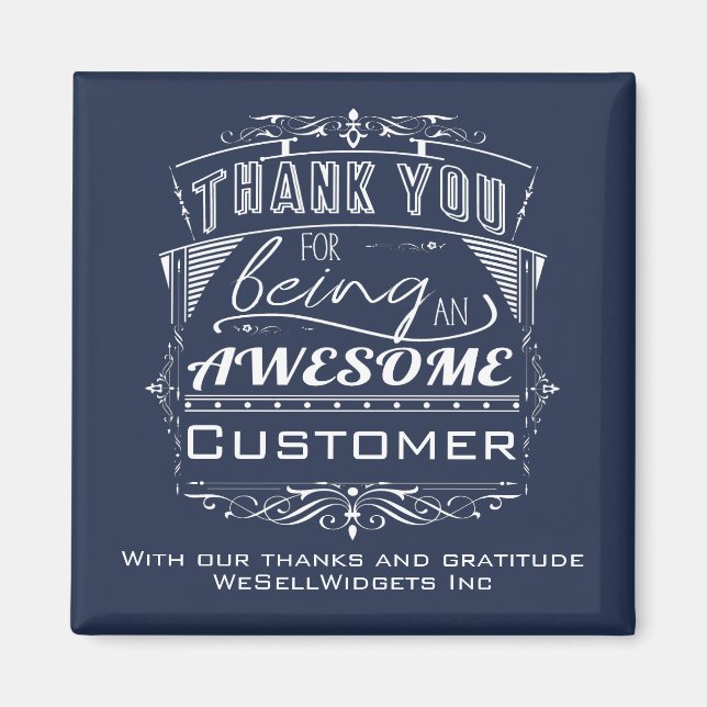 Customer Appreciation Thank You Magnet (Front)