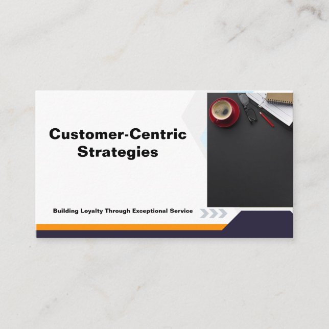 customer-centric strategies presentation business card (Front)