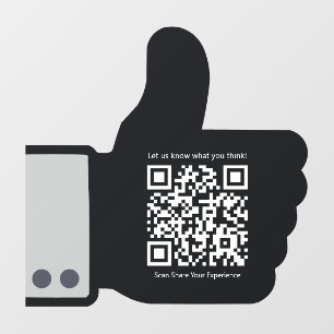 Customer Interaction Thumbs Up Theme QR Code Shop