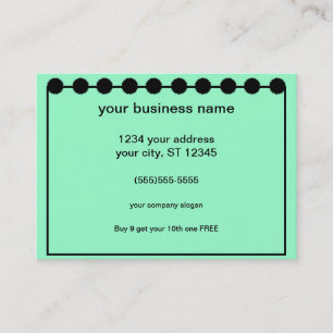 Customer Loyalty Promotional Sale Card