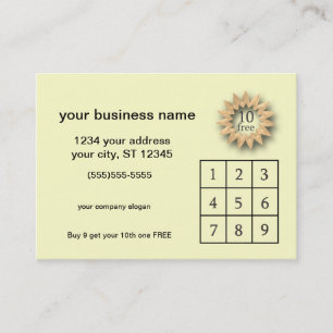 Customer Loyalty Promotional Sale Card