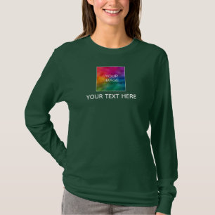 Customer Name Image Photo Womens Long Sleeve T-Shirt